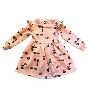 Tiny Tribe Moon Phases Dress Pink Black